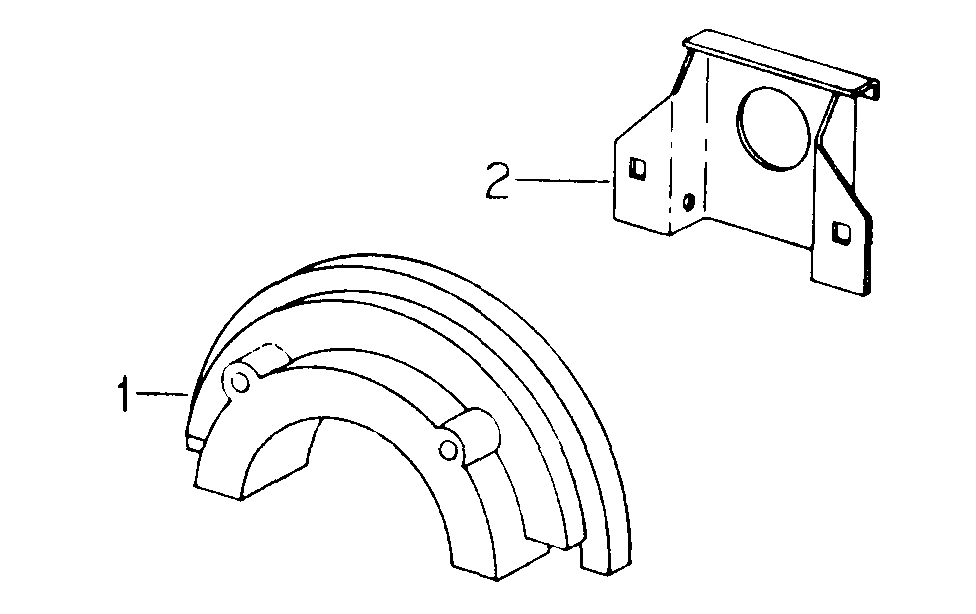 Front Weights Diagram and Parts List for CADET85 (87-0340027U-0340031U-0340034U)(1975 & Since) Cub Cadet Lawn Tractor
